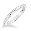 Artcarved Bridal Band No Stones Classic Solitaire Wedding Band Paige 14K White Gold