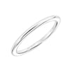 Artcarved Bridal Band No Stones Classic Solitaire Wedding Band Sloane 14K White Gold