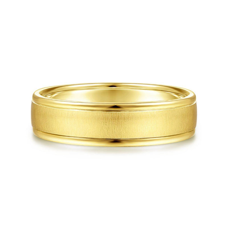 ポーラ マッカードル　Wedding Journey 264/400 Gabriel & Co. 14k Yellow Gold Exclusive Men's Wedding Band