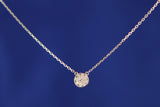 14k Yellow Gold Circle Pendant