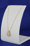 14k Yellow Gold Tear Drop Pendant