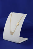 14k Yellow Gold Butterfly Pendant