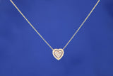 14K Yellow Gold Heart Shape Pendant