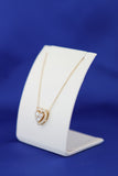 14K Yellow Gold Heart Shape Pendant