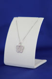 14k White Gold Butterfly Pendant