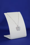 14k White Gold Butterfly Pendant