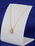 14k Yellow Gold Oval Pendant