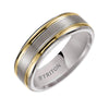 Triton Brush Finish Round Edge Contemporary Wedding Band