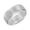 Triton Step Edge Brush Finish Classic Wedding Band