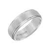 Triton Step Edge Brush Finish Classic Wedding Band