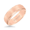 Triton Step Edge Brush Finish Classic Wedding Band