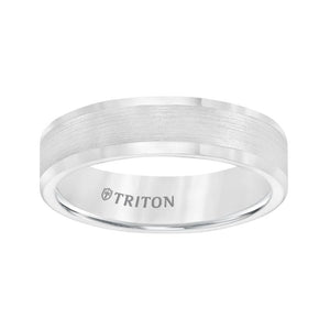 Triton Roll Edge Satin Finish Classic Wedding Band