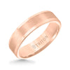 Triton Roll Edge Satin Finish Classic Wedding Band