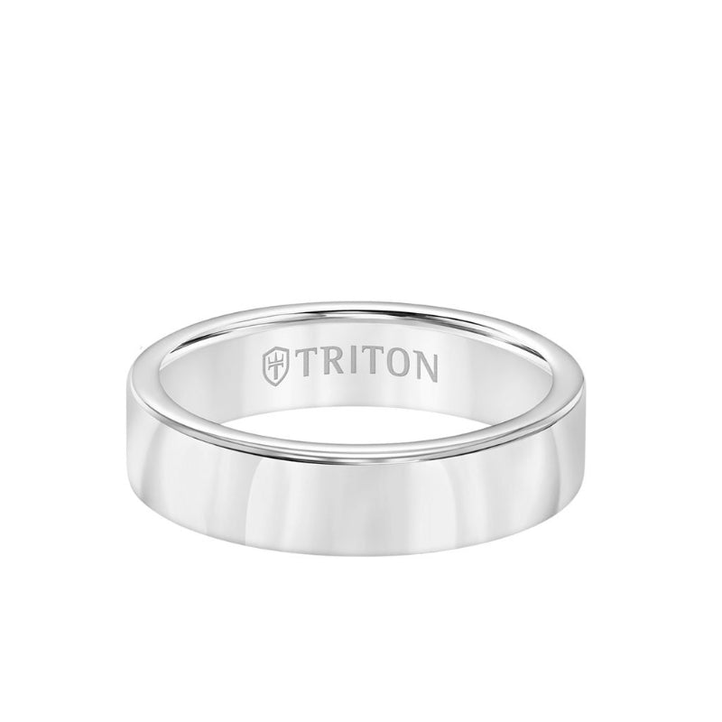 Triton Roll Edge Domed Bright Finish Classic Wedding Band