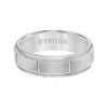 Triton Step Edge Vertical Cut Center Wedding Band