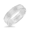 Triton Step Edge Vertical Cut Center Wedding Band