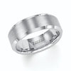 Triton Bevel Edge Satin Finish Center Wedding Band