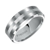 Triton Brush Finish Bevel Edge Contemporary Wedding Band