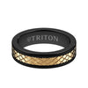 Triton Satin Finish Round Edge Contemporary Wedding Band