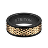 Triton Satin Finish Round Edge Contemporary Wedding Band