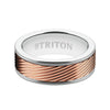 Triton Bright Finish Round Edge Contemporary Wedding Band