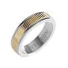 Triton Bright Finish Round Edge Contemporary Wedding Band