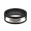 Triton Satin Finish Round Edge Contemporary Wedding Band