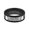 Triton Satin Finish Round Edge Contemporary Wedding Band