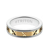 Triton Satin Finish Round Edge Contemporary Wedding Band