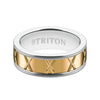 Triton Satin Finish Round Edge Contemporary Wedding Band