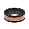 Triton Bright Finish Round Edge Contemporary Wedding Band