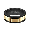 Triton Satin Finish Round Edge Contemporary Wedding Band