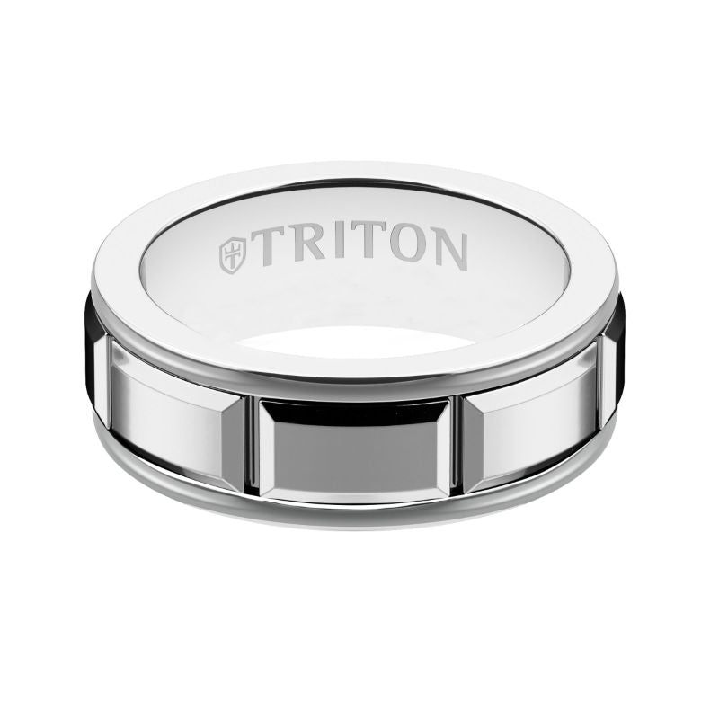 Triton Satin Finish Round Edge Contemporary Wedding Band