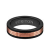 Triton Satin Finish Round Edge Contemporary Wedding Band