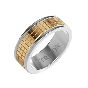 Triton Satin Finish Round Edge Contemporary Wedding Band