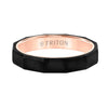 Triton Faceted Profile Flat Edge Contemporary Band