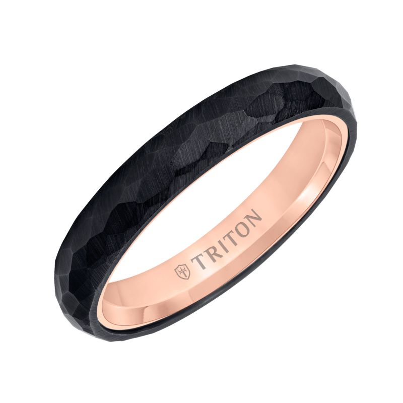 Triton Faceted Profile Flat Edge Contemporary Band