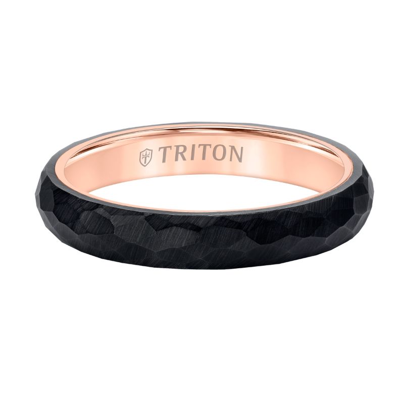 Triton Faceted Profile Flat Edge Contemporary Band