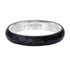Triton Faceted Profile Flat Edge Contemporary Band
