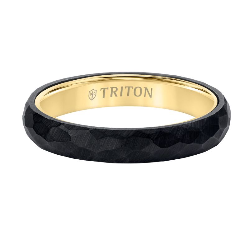 Triton Faceted Profile Flat Edge Contemporary Band