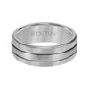 Triton Bevel Edge Bright Finish Contemporary Wedding Band