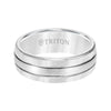 Triton Bevel Edge Bright Finish Contemporary Wedding Band