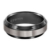 Triton Brush Finish Bevel Edge Contemporary Wedding Band