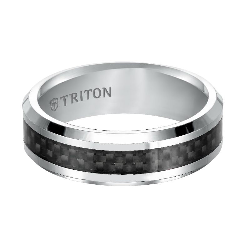 Triton Bevel Edge Contemporary Wedding Band