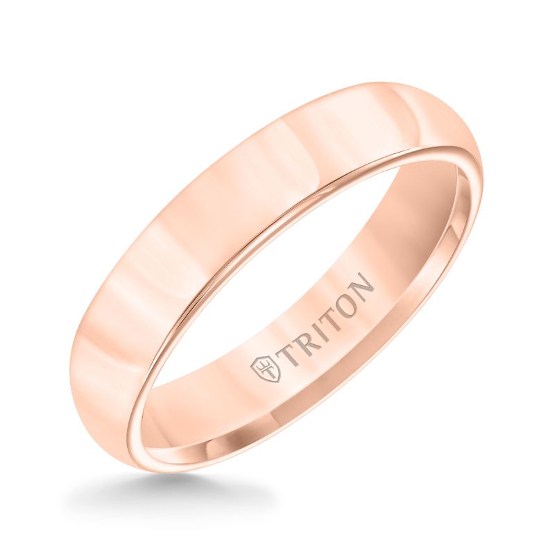 Triton Flat Edge Bright Finish Classic Wedding Band