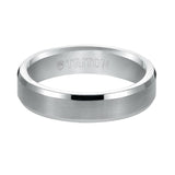 Triton Bevel Edge Bright Finish Classic Wedding Band