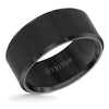 Triton Bevel Edge Satin Center Contemporary Wedding Band