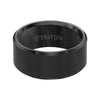 Triton Bevel Edge Satin Center Contemporary Wedding Band