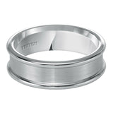 Triton Recess Center Contemporary Wedding Band