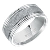 Triton Bright Finish Diagonal Cut Wedding Band